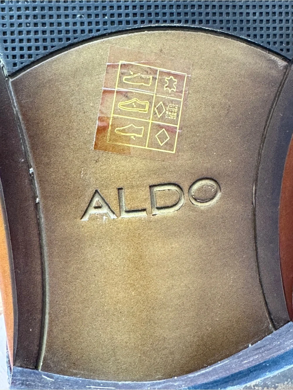 ALDO Men’s Brown Leather Cap Toe Derby Dress Shoes Size 13